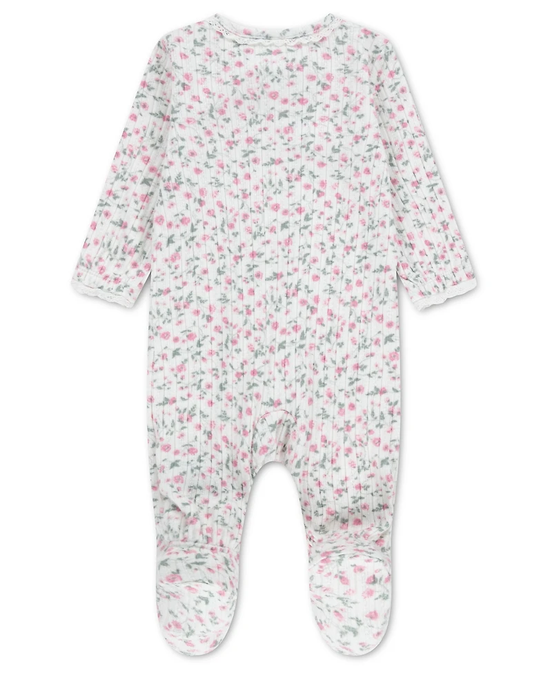 abercrombie kids Baby Girls' Lace Long-Sleeve Footed Coverall
