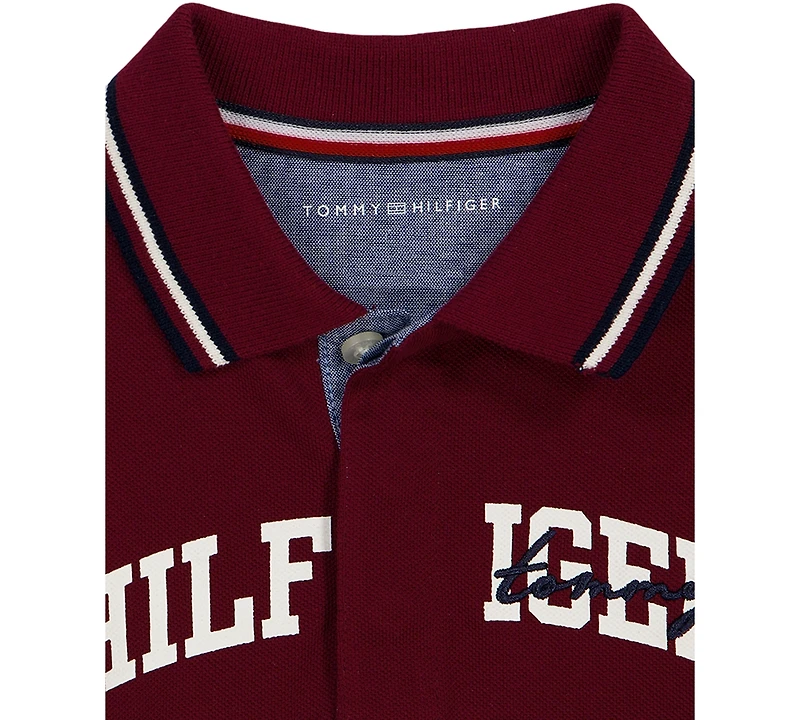 Tommy Hilfiger Toddler Boys' 2T-5T Long-Sleeve Top and Pants, 2-Piece Set