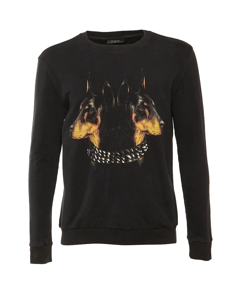 Pre-Owned Givenchy Men's Rotweiler Printed Cotton Knit Sweatshirt