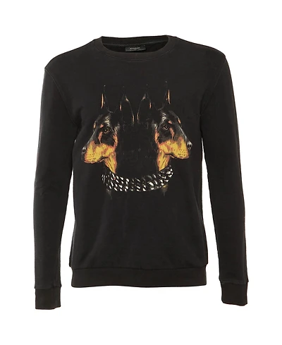 Pre-Owned Givenchy Men's Rotweiler Printed Cotton Knit Sweatshirt
