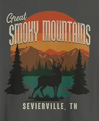 Fifth Sun Men's Generic Smoky Mtn Deer T-Shirt