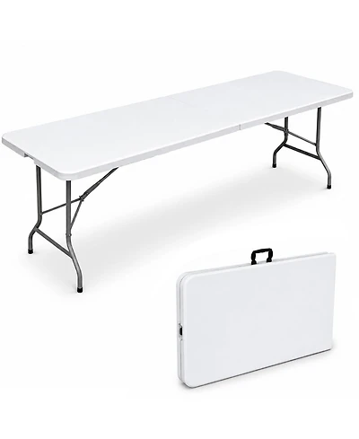 Piscifun Heavy Duty Folding Table Portable Event Banquet Camping Hdpe Steel Frame Carry Handle