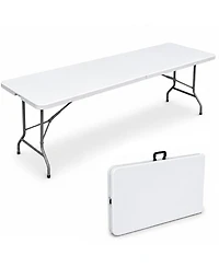 Piscifun Heavy Duty Folding Table Portable Event Banquet Camping Hdpe Steel Frame Carry Handle