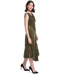 Jessica Howard Women's Cowl Neck Midi Dress