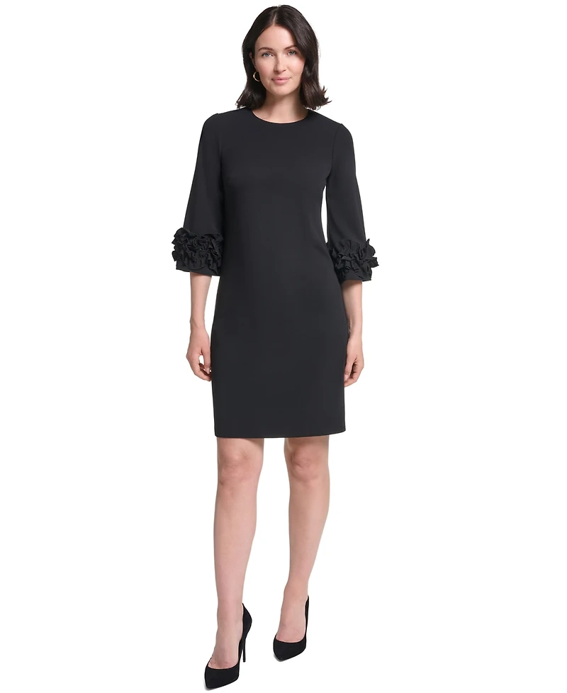 Jessica Howard Women's Crew Neck Shift Dress