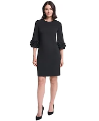 Jessica Howard Women's Crew Neck Shift Dress