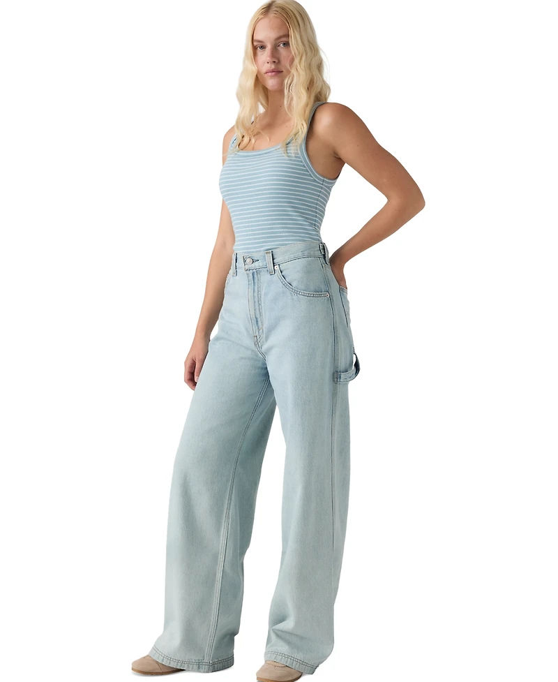 Levi's Women's Cinch-Waist Carpenter Lightweight Baggy Jeans