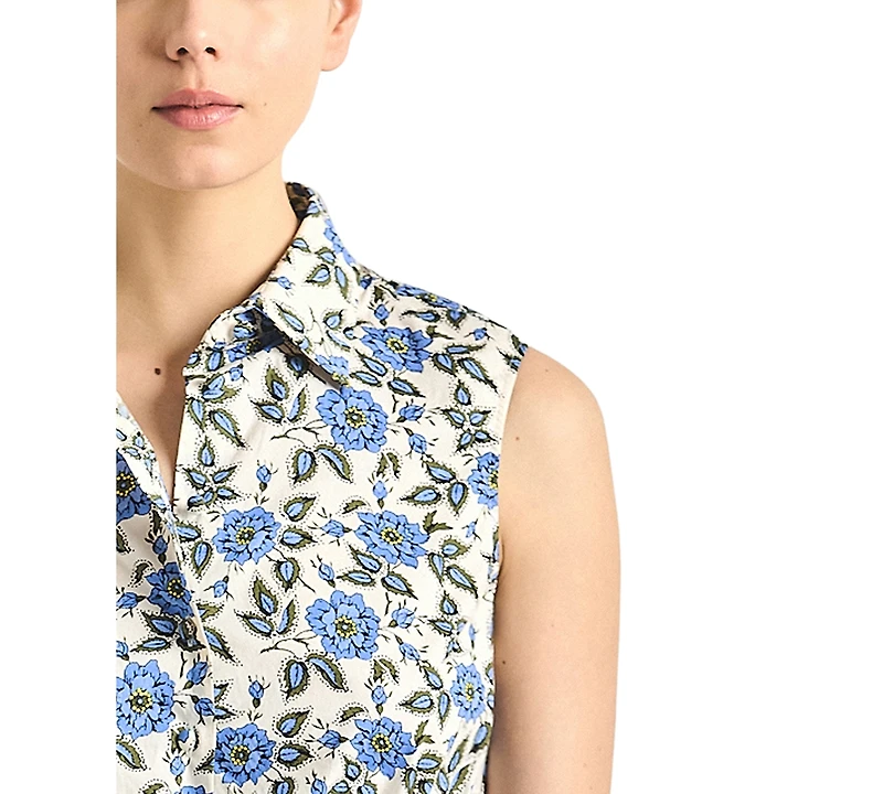 Derek Lam 10 Crosby Women's Collared Sleeveless Top