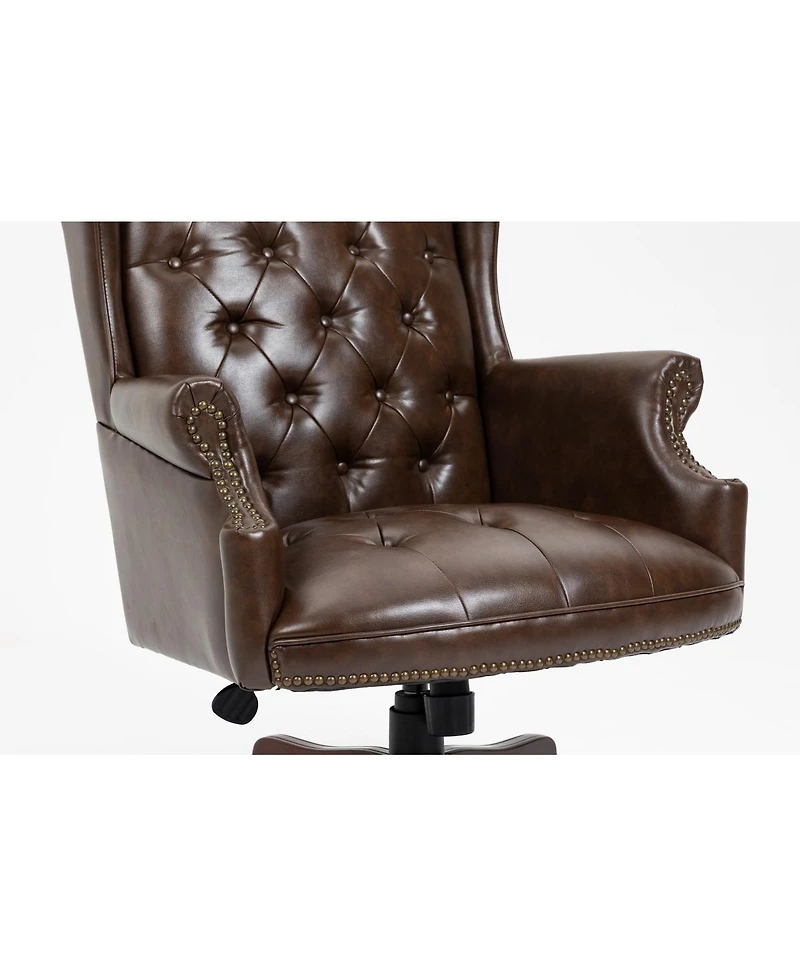 Streamdale Furniture Executive High Back Ergonomic Pu Leather Office Chair