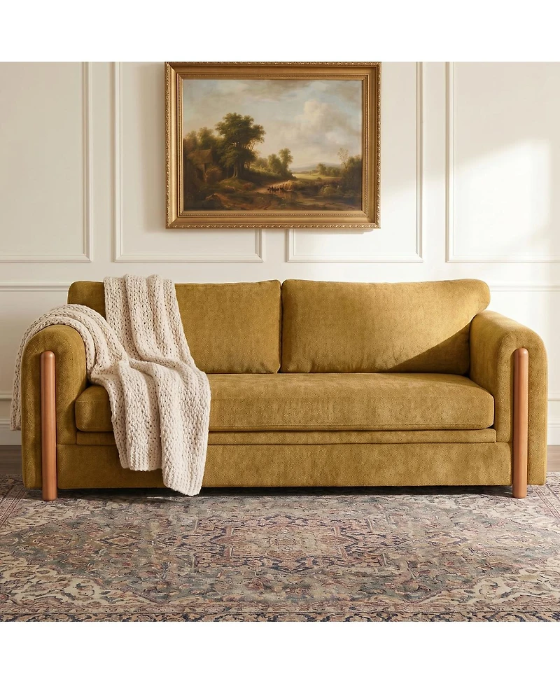 Streamdale Furniture Modern 3-Seater Upholstered Sofa, 79.1" Couch for Small Spaces