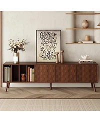 Streamdale Furniture 68" Mid-Century Modern Tv Stand for TVs up to 75