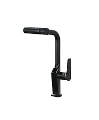 Busdays Touchless Matte Kitchen Faucet with Led Display Motion Sensor 3 Function Pull Out Sprayer 360 Swivel Spout