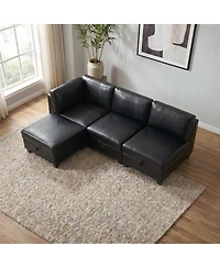 Streamdale Furniture Flexible Modular 4-Seater Sofa with Storage and Sleeper Function