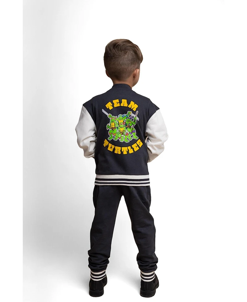 Teenage Mutant Ninja Turtles Boys' 5 - 16 Fleece Varsity Jacket and Pants Set