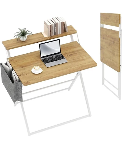 homfan Folding Desk No Assembly
