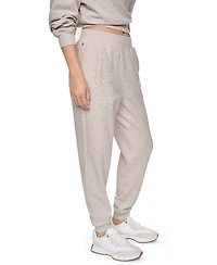 Dkny Jeans Women's Rhinestone High-Rise Jogger Pants