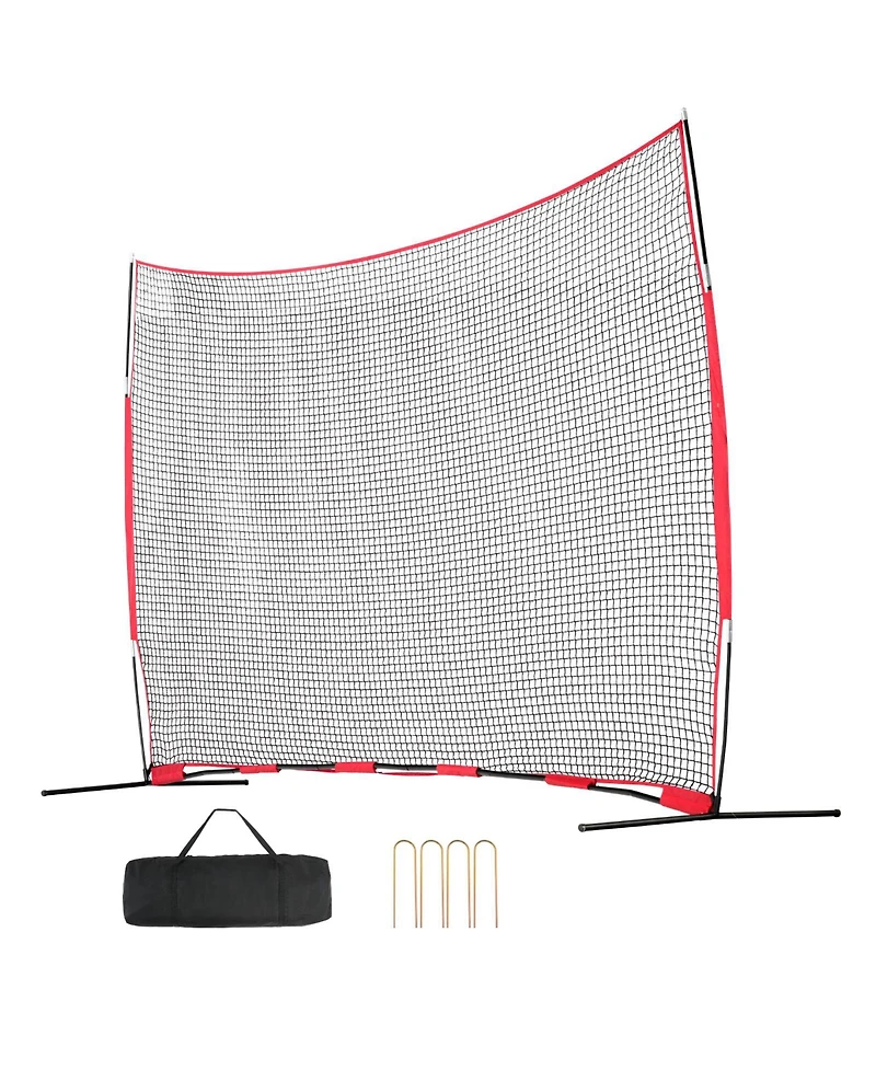 Vevor Barricade Backstop Net Ball Sports Barrier Softball Practice Net 16x10ft