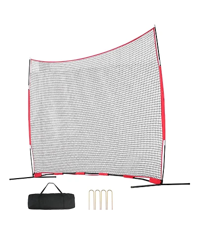 Vevor Barricade Backstop Net Ball Sports Barrier Softball Practice Net 16x10ft