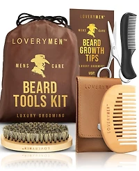 Lovery 6-Piece Men Beard Tools Grooming Gift Set