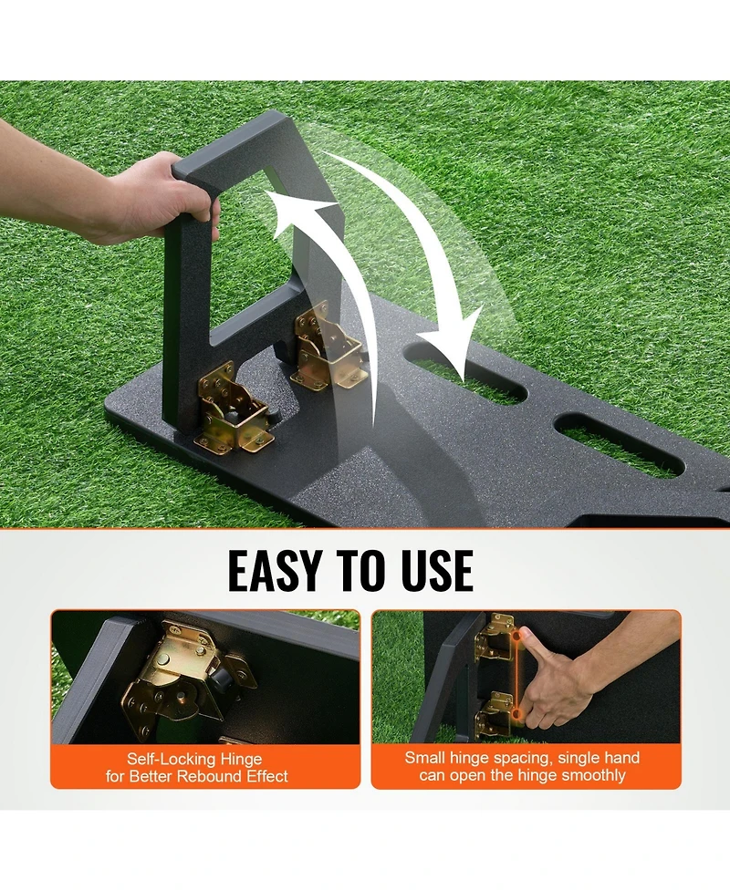 Vevor 32"X12" Soccer Rebounder Board Portable Soccer Wall with 2 Angles Rebound
