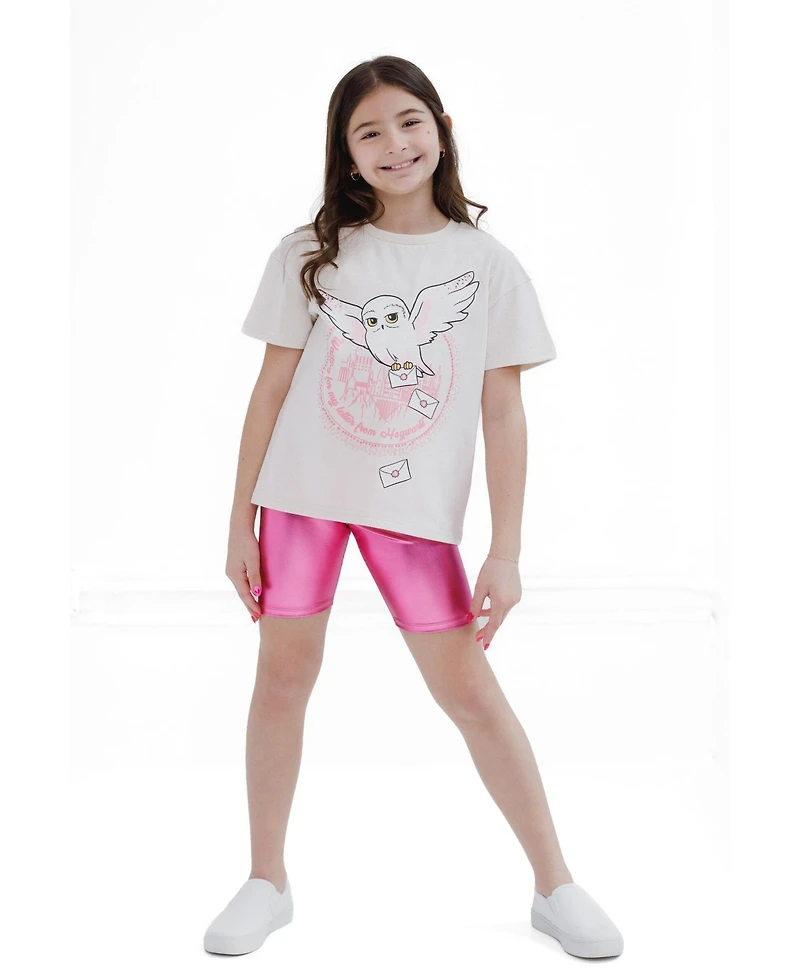 Harry Potter Girl's (5-16) 2-Piece T-Shirt and Bike Shorts Set