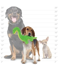 Mighty Dinosaur Brachiosaurus, Durable Plush Squeaky Dog Toy