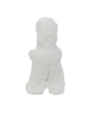 Mighty Jr Arctic Polar Bear, Durable Plush Squeaky Dog Toy