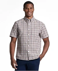 Lands' End Men's Short Sleeve Classic Fit Sail Rigger Oxford Shirt