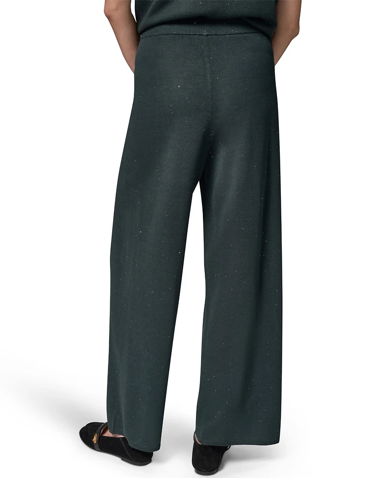 Donna Karan New York Women's Sequin Wide-Leg Pull-On Pants