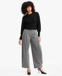 Bar Iii Women's Sculpted Crewneck Long-Sleeve Cardigan, Macy's Exclusive