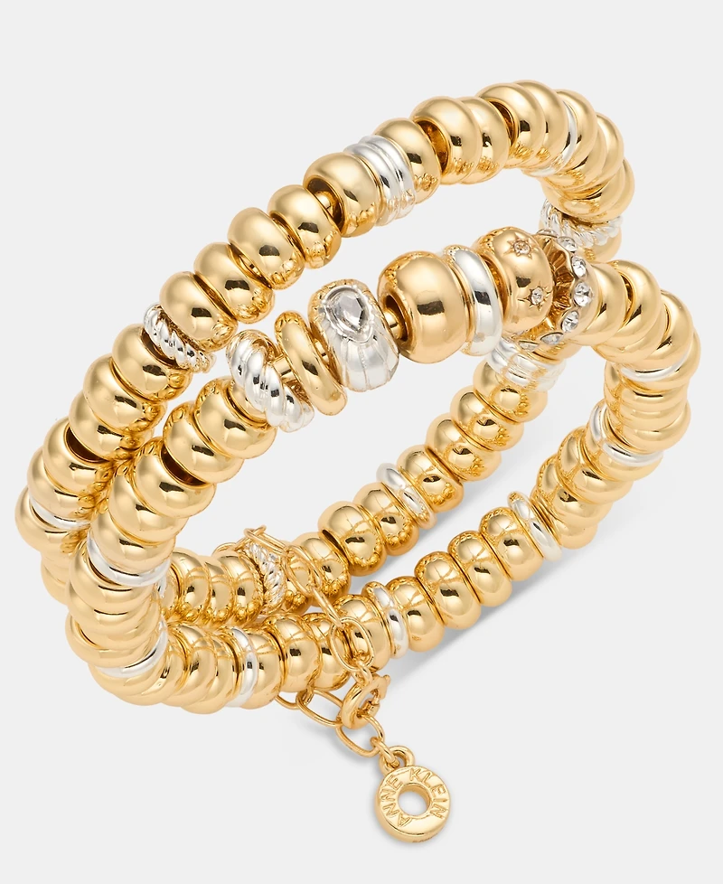 Anne Klein Rondelle Beaded Stretch Bracelets, 2-Piece Set