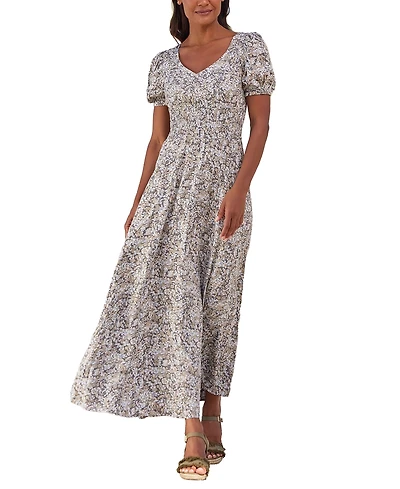Lascana Women's Floral Print Maxi Dress