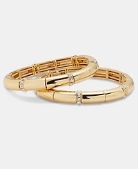 I.n.c. International Concepts Pave & Tubular Beaded Stretch Bracelets, 2-Piece Set, Macy's Exclusive