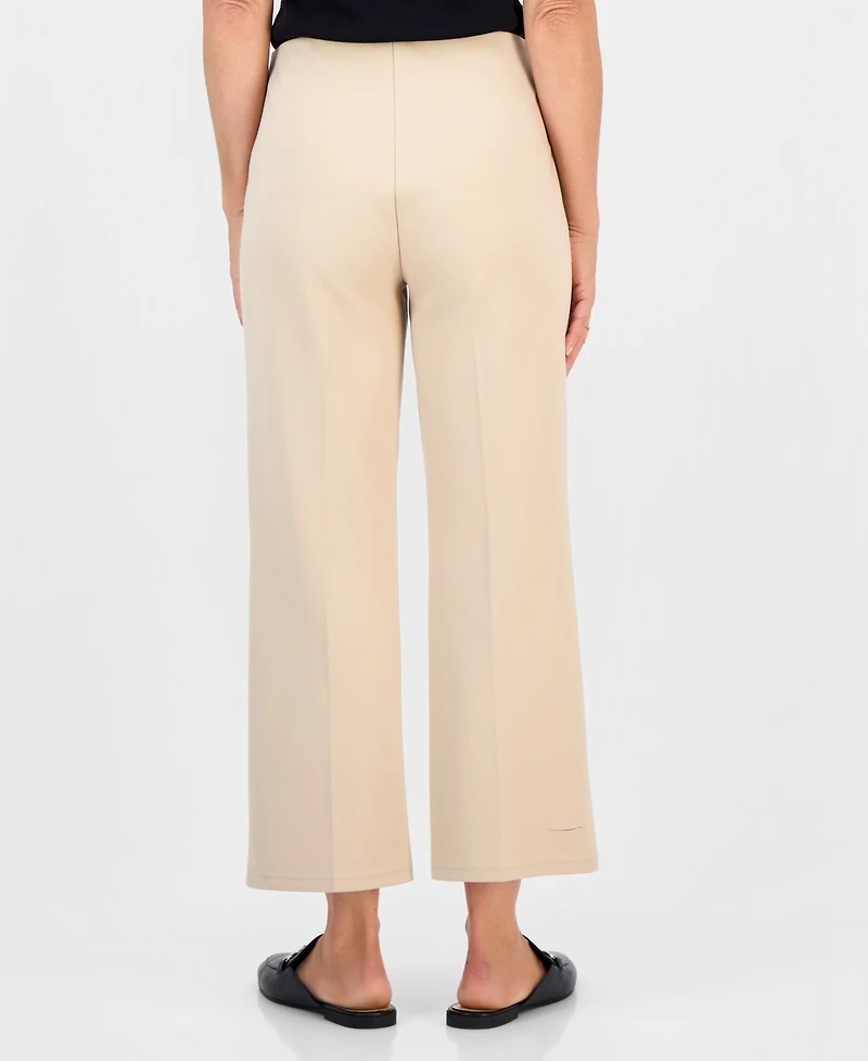 Jm Collection Petite Wide Leg Ponte Pull-On Pants, Macy's Exclusive