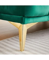 Streamdale Furniture Classic Modern 82.5" Velvet Chesterfield Sofa with Tufted Detailing