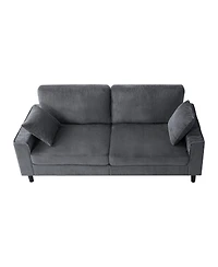 Streamdale Furniture 81.8" Corduroy 2-Seater Loveseat with Sturdy Iron and Wood Frame