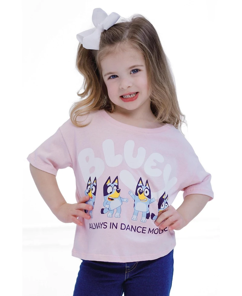 Bluey Girls (5 - 8) Cropped T-Shirt