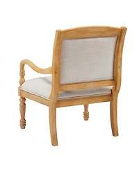 Streamdale Furniture Vintage Upholstered Accent Chair with Solid Wood Frame and Spindle Legs