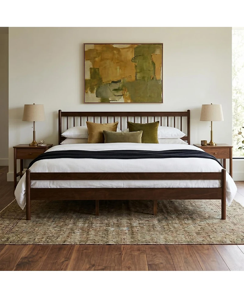 Streamdale Furniture Traditional King Size Pinewood Bed with Headboard and Footboard