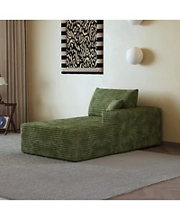 Streamdale Furniture Plush Corduroy Modular Sectional Sofa with Reversible Chaise - No Assembly