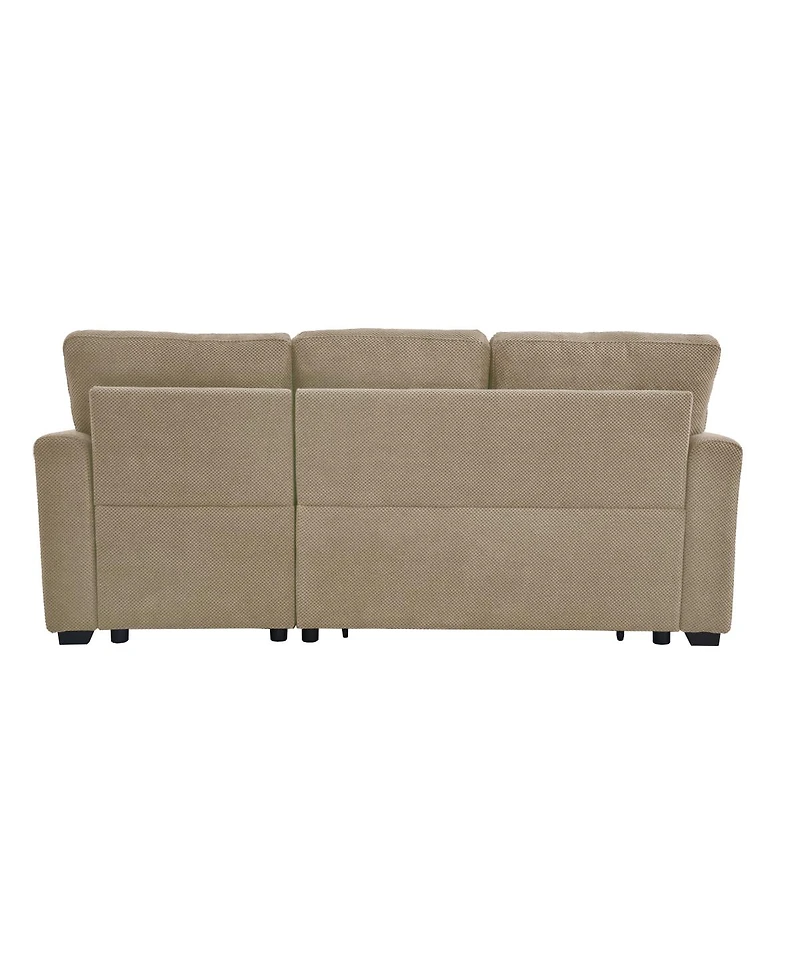 Streamdale Furniture Reversible Sectional Sleeper Sofa with Storage