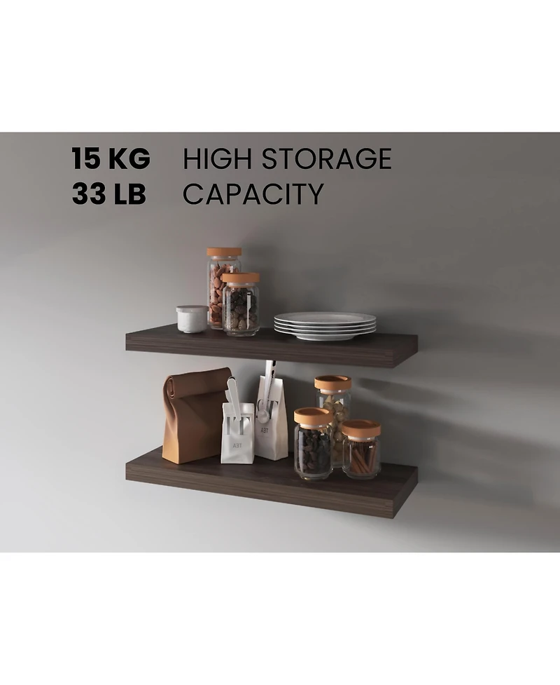 Fm Furniture Set of 2 Iva Floating Shelf
