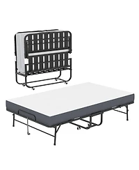 Streamdale Furniture 75"x46" Extra-Wide Folding Guest Bed with 5" Memory Foam, 450lbs Capacity