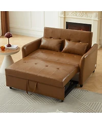 Streamdale Furniture Convertible Sofa Bed with Pull-Out Mechanism and 3 Usb Charging Ports