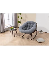Streamdale Furniture Outdoor Rattan Rocking Chair with Padded Cushion