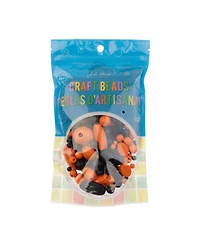 John Bead 90g Craft Wood Beads with Elastic Nylon Cord