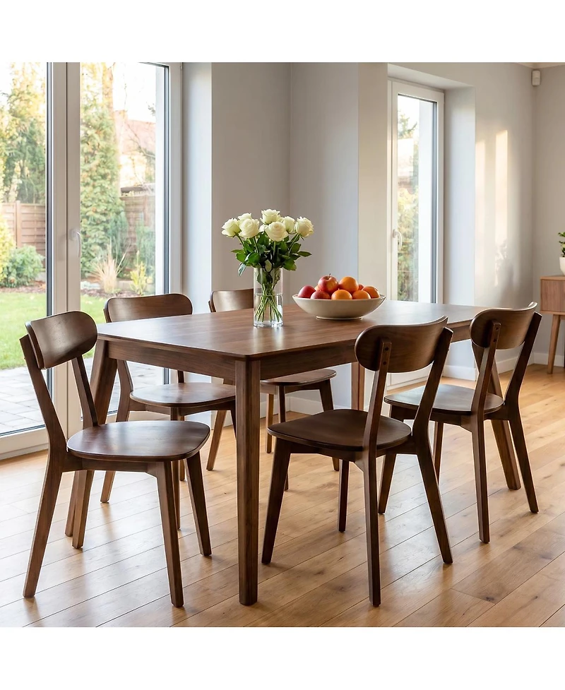 Streamdale Furniture Mid-Century Modern Solid Wood Dining Chairs