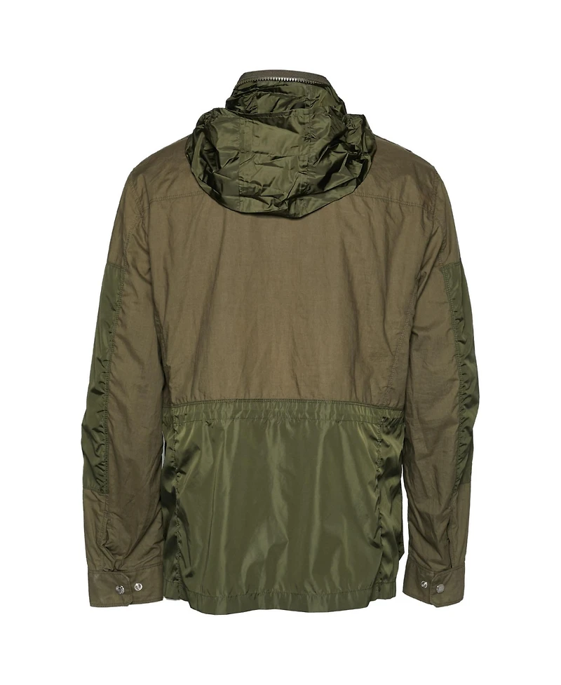 Pre-Owned Moncler Men's Cotton and Synthetic Concealed Hood Jacket