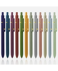 Danrong 12 Pack 0.5mm Quick Dry Ink Gel Pens Fine Point Smooth Writing Soft Grip School Office Supplies