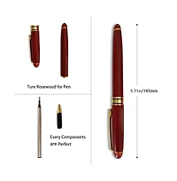 Danrong 3 Rosewood Handcrafted Pen Set With Gift Case And Extra Refills